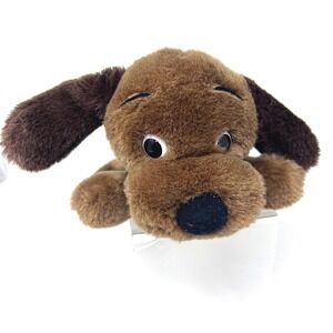 Dakin Drooper Brown Dog Plush Stuffed Dachshund Puppy VTG 1973